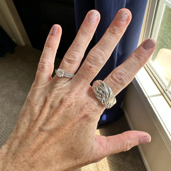 Silverware Floral Ring - Picture 6 of 13